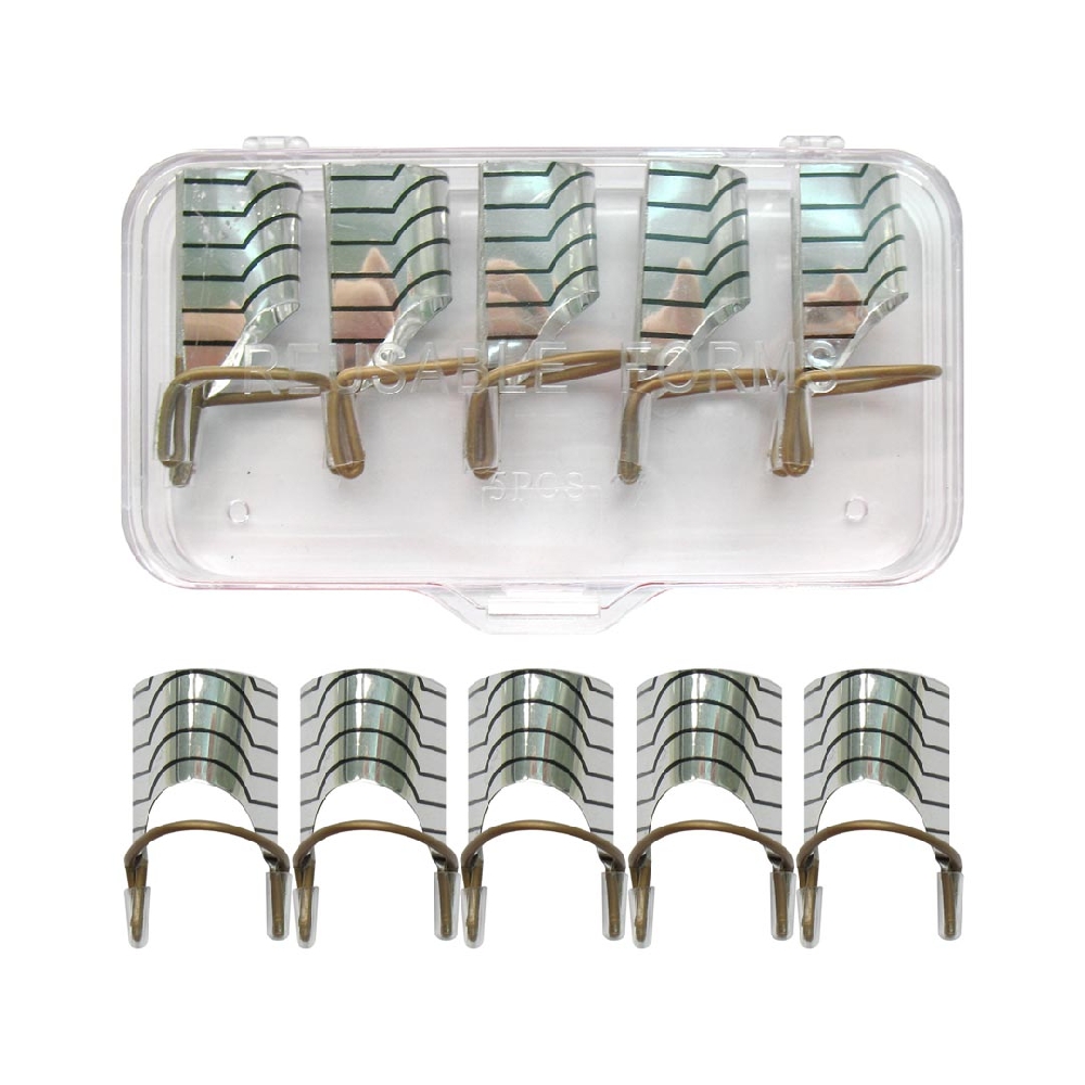 MOLDES UÑAS TEFLON REUTILIZABLE x5 PIEZAS | Vista 2