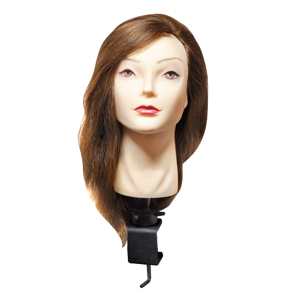 W00093 CABEZA PRACT PELO NATURAL CASTA&Ntilde;O (40CM)