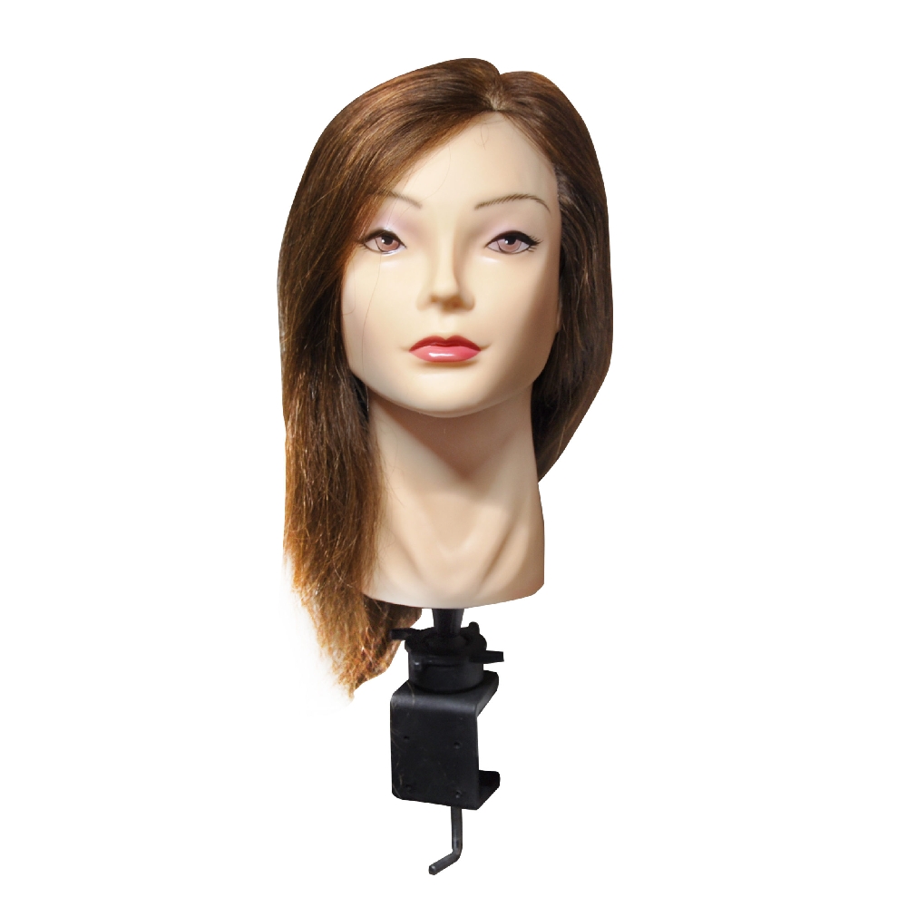 W00094 CABEZA PRACT PELO NATURAL CASTA&Ntilde;O (35.5CM)