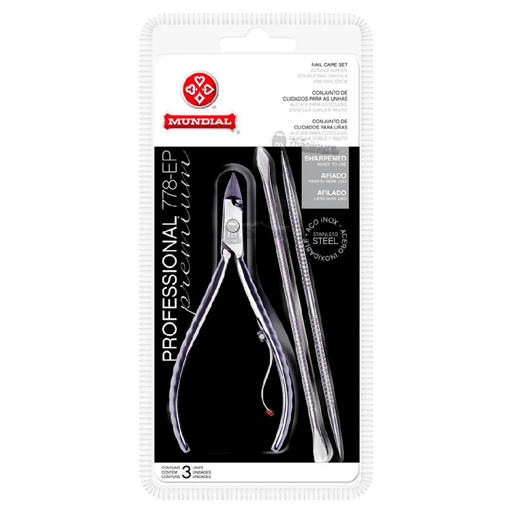 MUNDIAL KIT ALICATE CUTICULA+ESPAT+PALITO | Vista 2