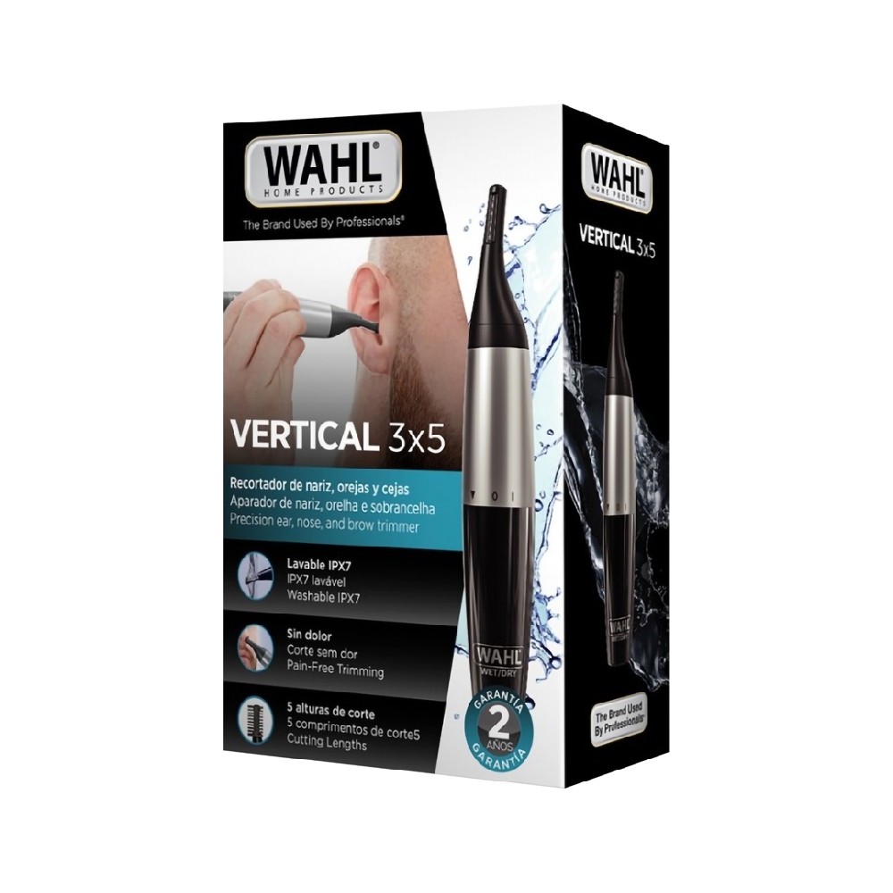 WAHL NOSE TRIMMER CON CABEZAL VERTICAL A PILA | Vista 3