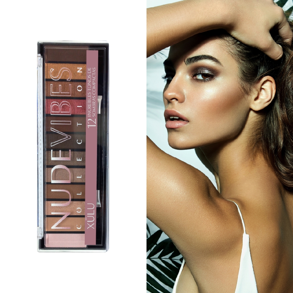 Z00412 PALETA NUDEVIBES SOMBRAS VEGANAS x12