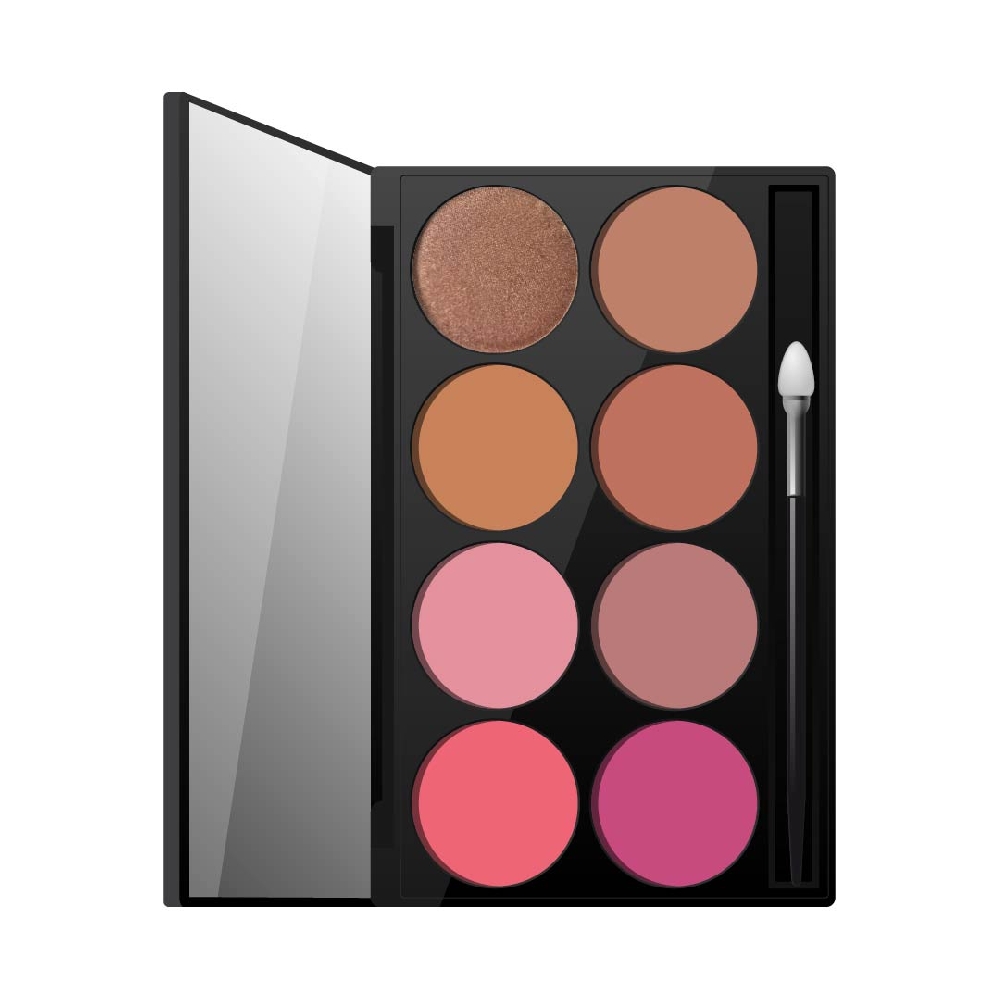 Z00486 PALETA PARA RUBOR X 8 C/ESPEJO