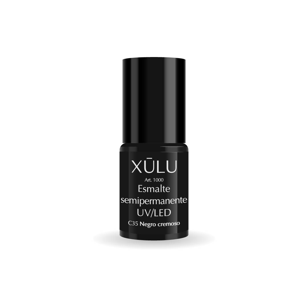 Z01035 X&Uacute;LU ESMALTE SEMI UV/LED n.35 Negro Cremoso x6ml