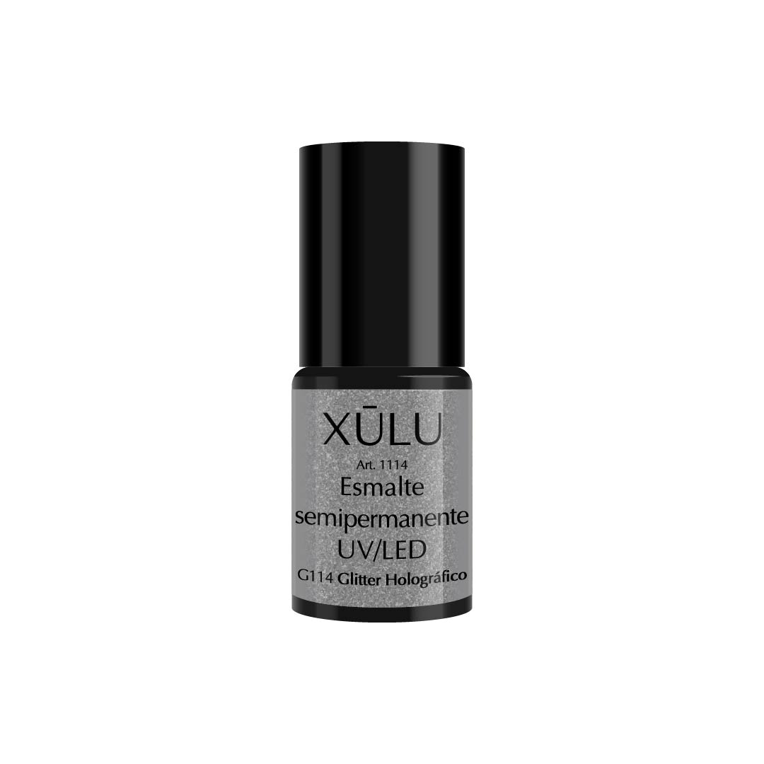 Z01114 X&Uacute;LU ESMALTE SEMI UV/LED n.114 Glitter Holog x6ml
