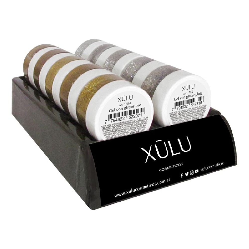 Z08178 BANDEJA (S) GEL CORPORAL C/GLITTER X 10