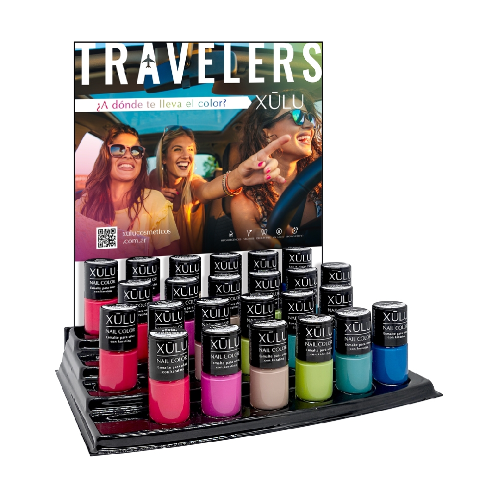 Z08813 Exh X&uacute;lu Travelers Esmalte Nail Color x48