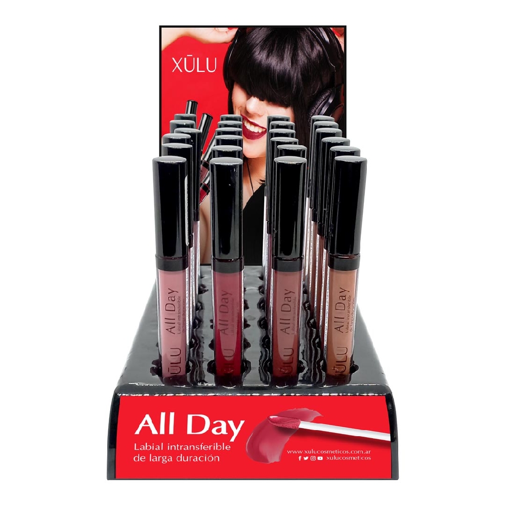 BANDEJA LABIAL ALL DAY X 20 COLECCION ROCK & KISS | Vista 2