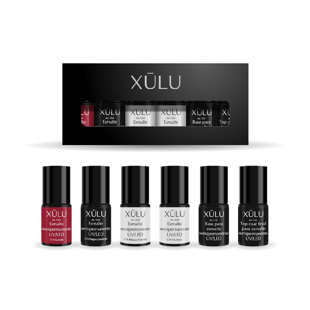 Z10006 X&Uacute;LU PACK X 6 ESMALTES UV CLASICOS 2