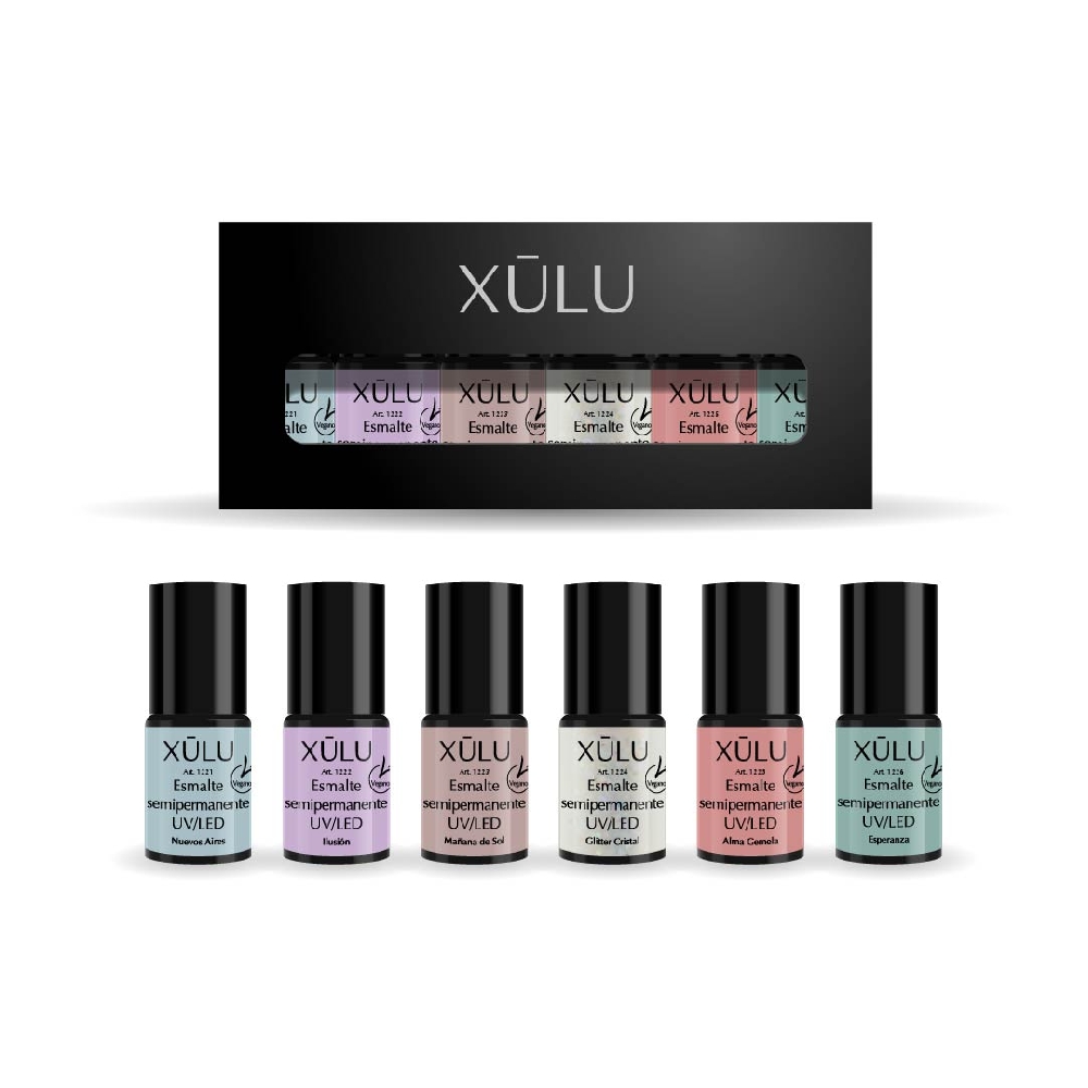 Z10009 X&Uacute;LU PACK X 6 ESMALTES UV MUY IN LOVE