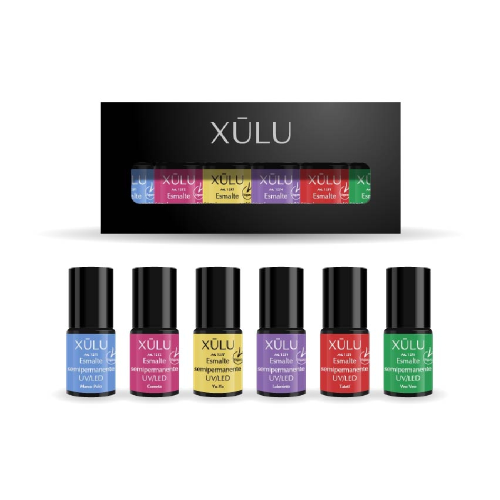 Z10010 X&Uacute;LU PACK X 6 ESMALTES UV TWIST & FUN