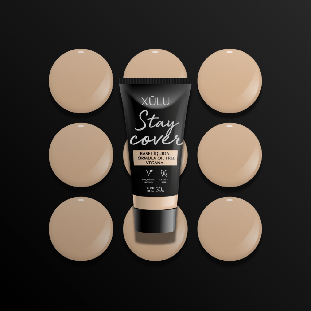 STAY COVER nro. 1 Light BASE LIQUIDA VEGANA x30ml | Vista 4