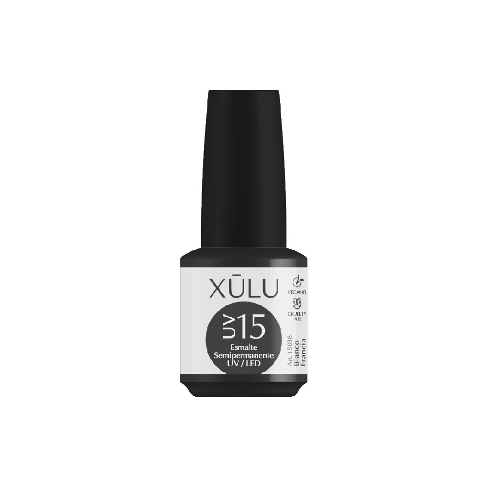 Z15038 X&Uacute;LU ESMALTE SEMI UV/LED n.38 Blanco Francia x15ml